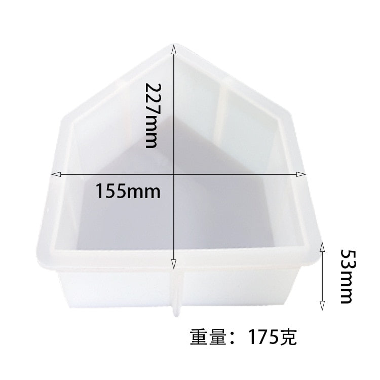 Large House Bookend Epoxy Resin Silicone Mould