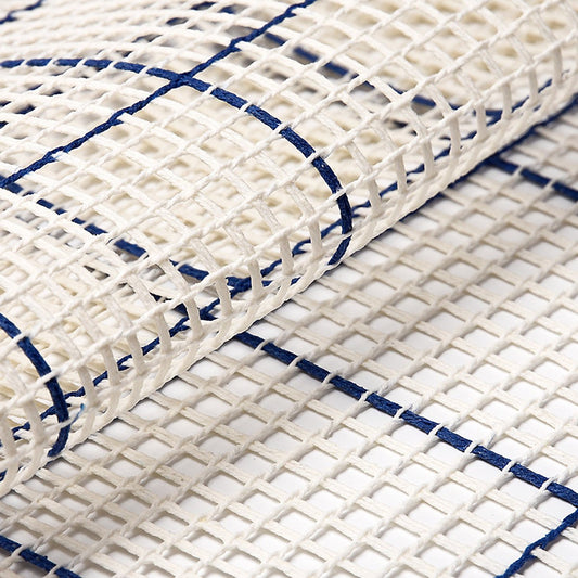 Latch Hook Kit - Rug Making Kit Blue Mandala Pattern 81x61cm Latch Hook Rug Kit