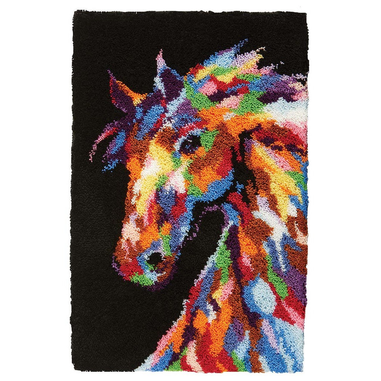 Latch Hook Kit - Rug Making Kit Painted Horse 69x102cm – Craft Outlet  Australia