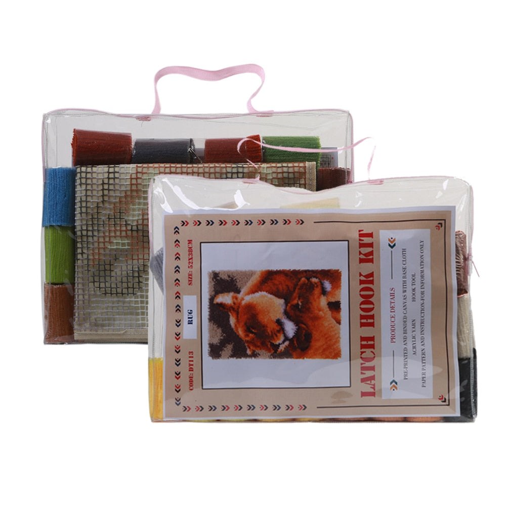 Latch Hook Pillow Making Kit - Unicorn Latch Hook Pillow Kit