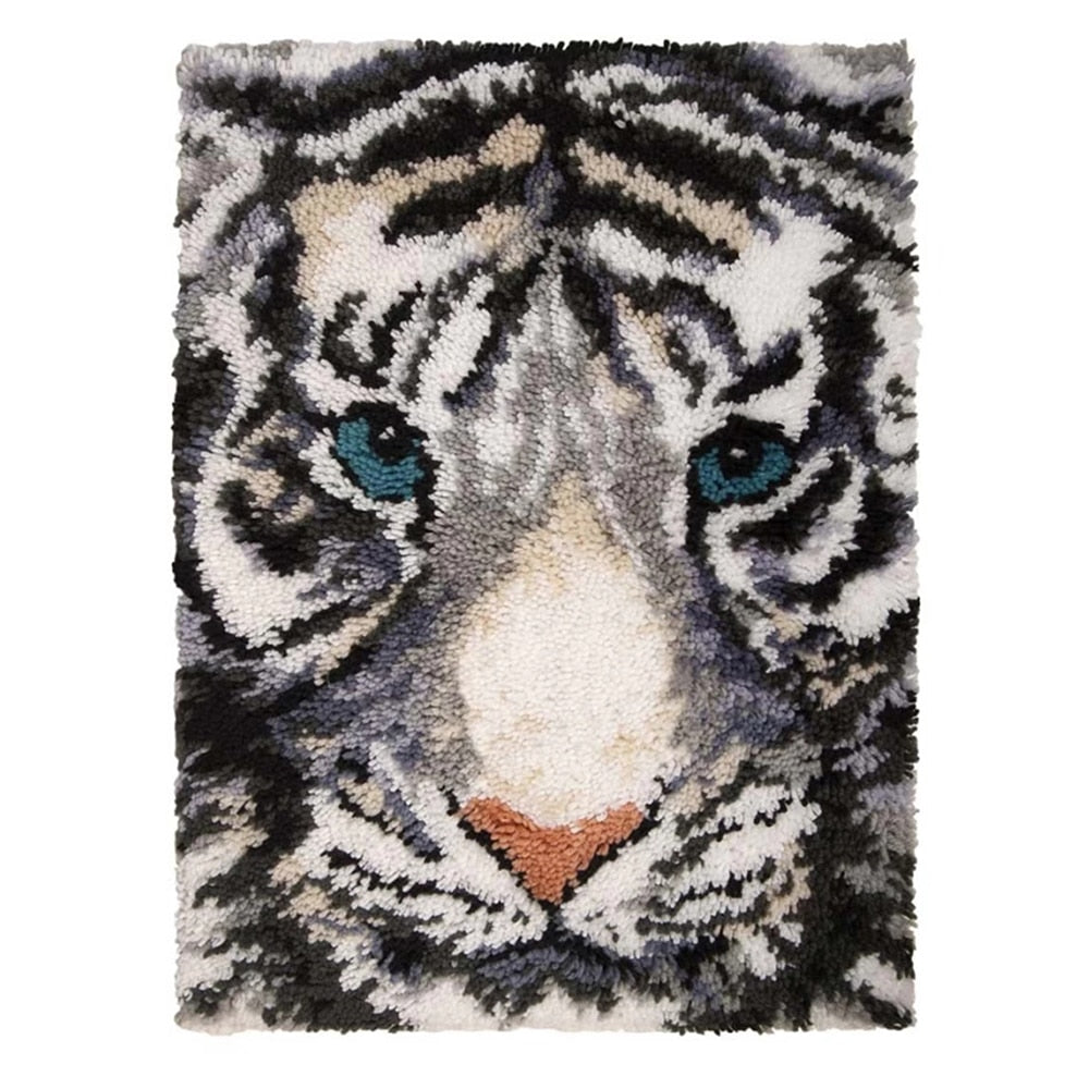 DIY Tiger Latch Hook Rugs Kits for Adults Beginners Kids with
