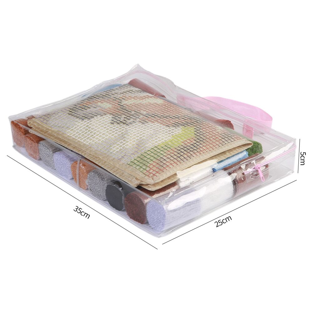 Latch Hook Rug Making Kit - Mount Fuji Cherry Blossom 102x69ccm