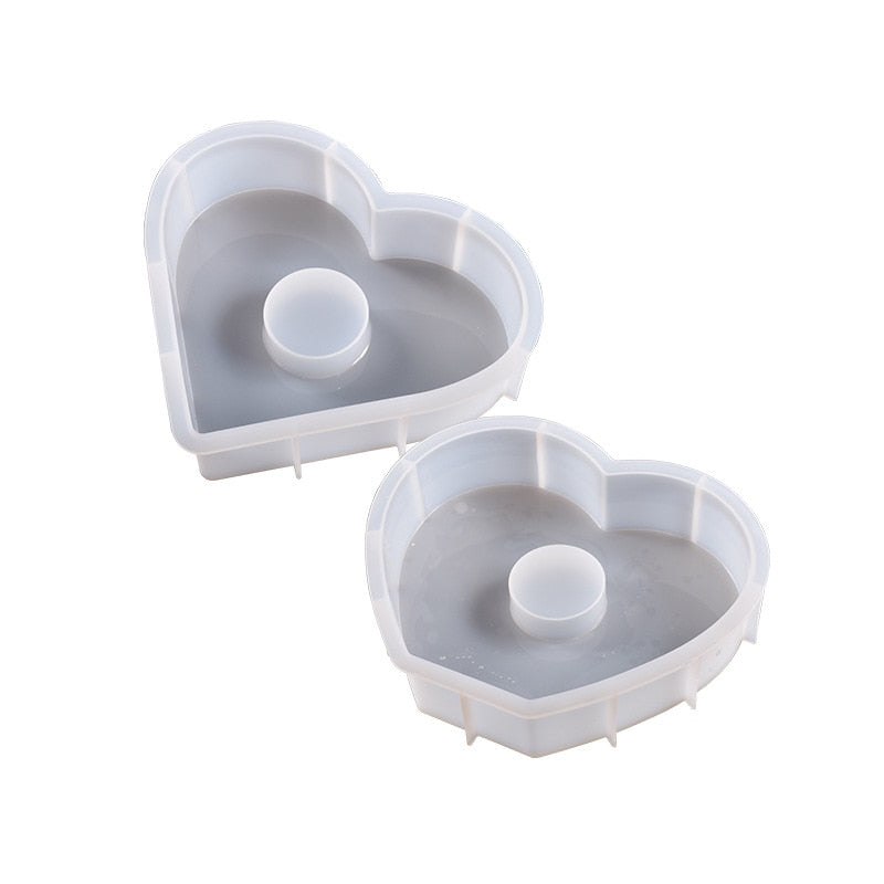 Love Heart Clock Epoxy Resin Silicone Mould Kits Resin Mould