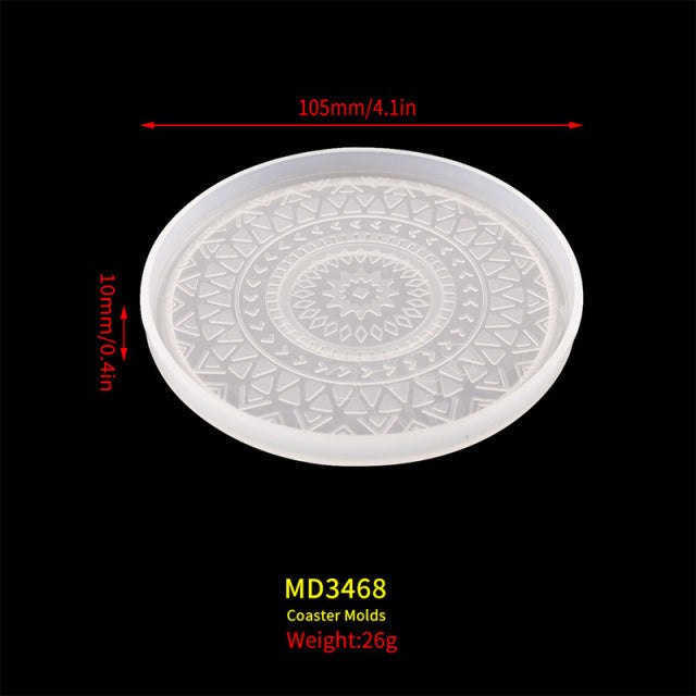 Mix Match Epoxy Resin Silcone Mould Coaster Storage Sets