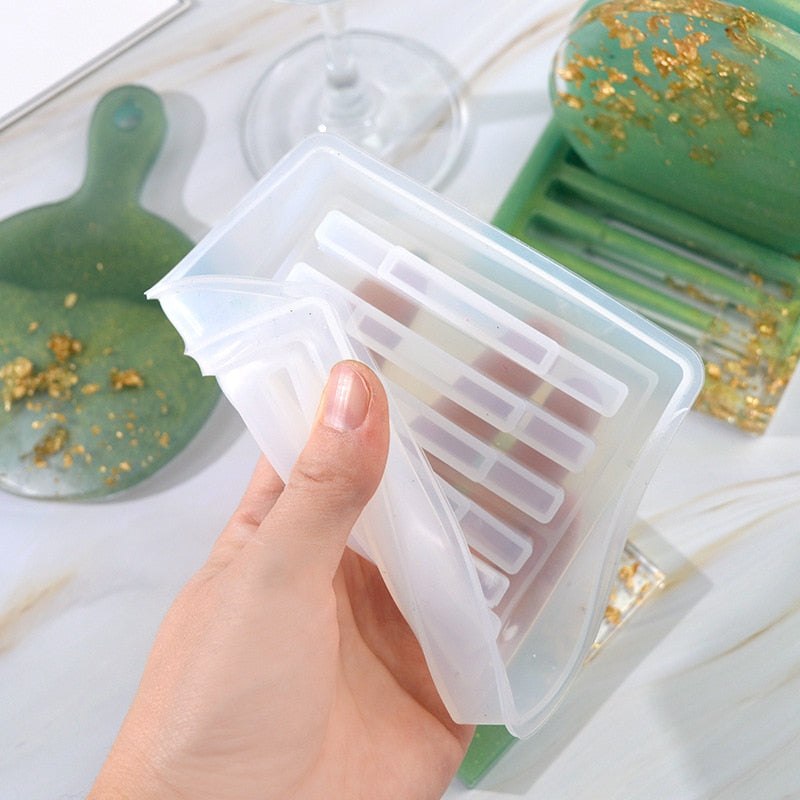 Mix Match Epoxy Resin Silcone Mould Coaster Storage Sets