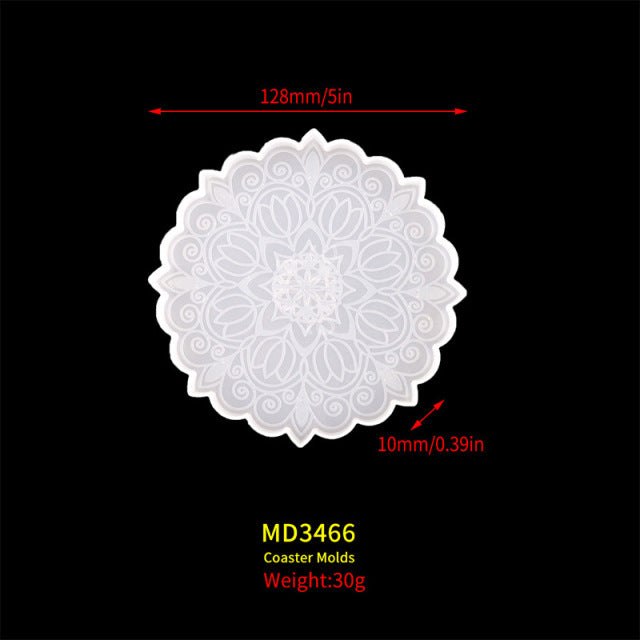 Mix Match Epoxy Resin Silcone Mould Coaster Storage Sets