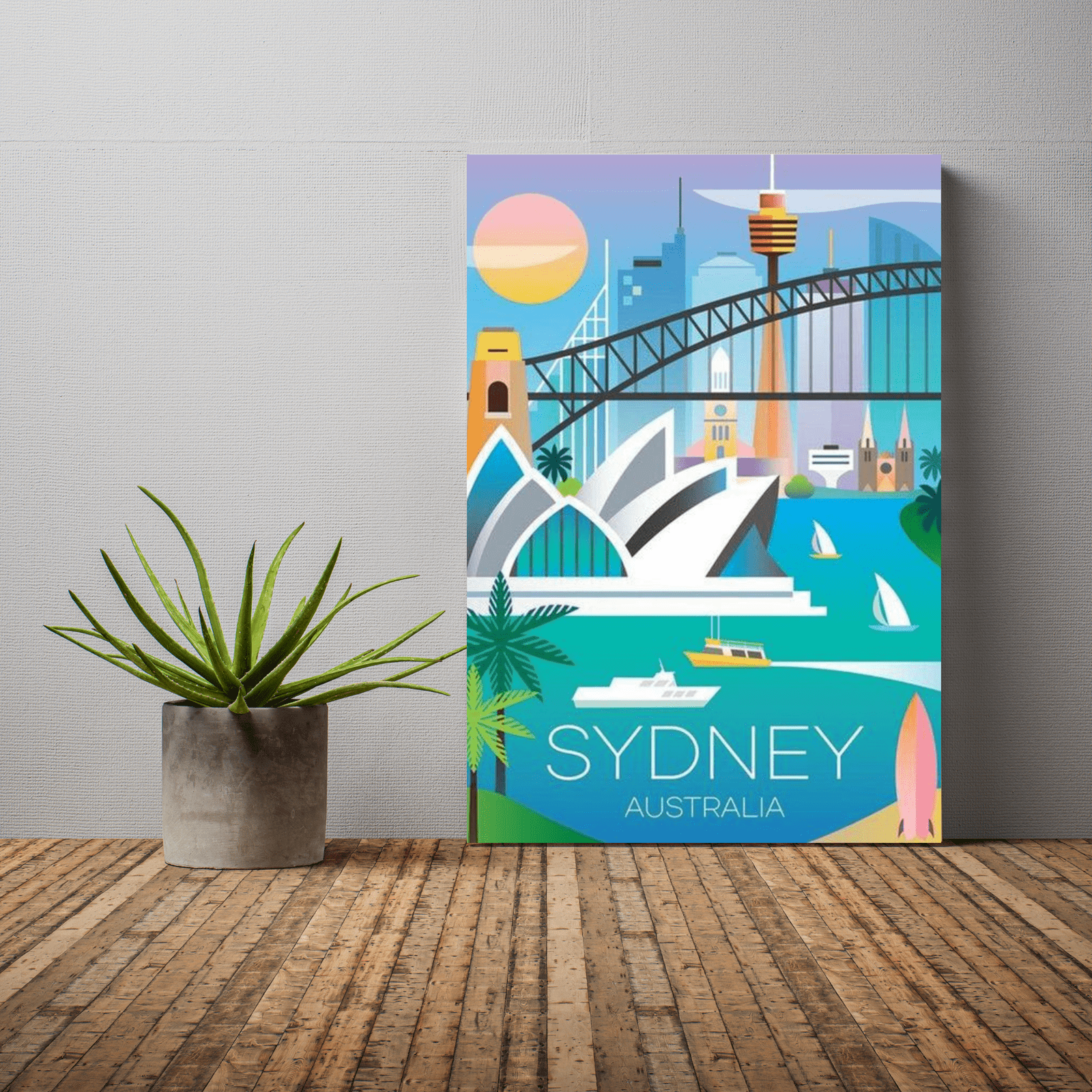 Paint By Numbers Kit - Sydney Harbour Poster – Craft Outlet Australia