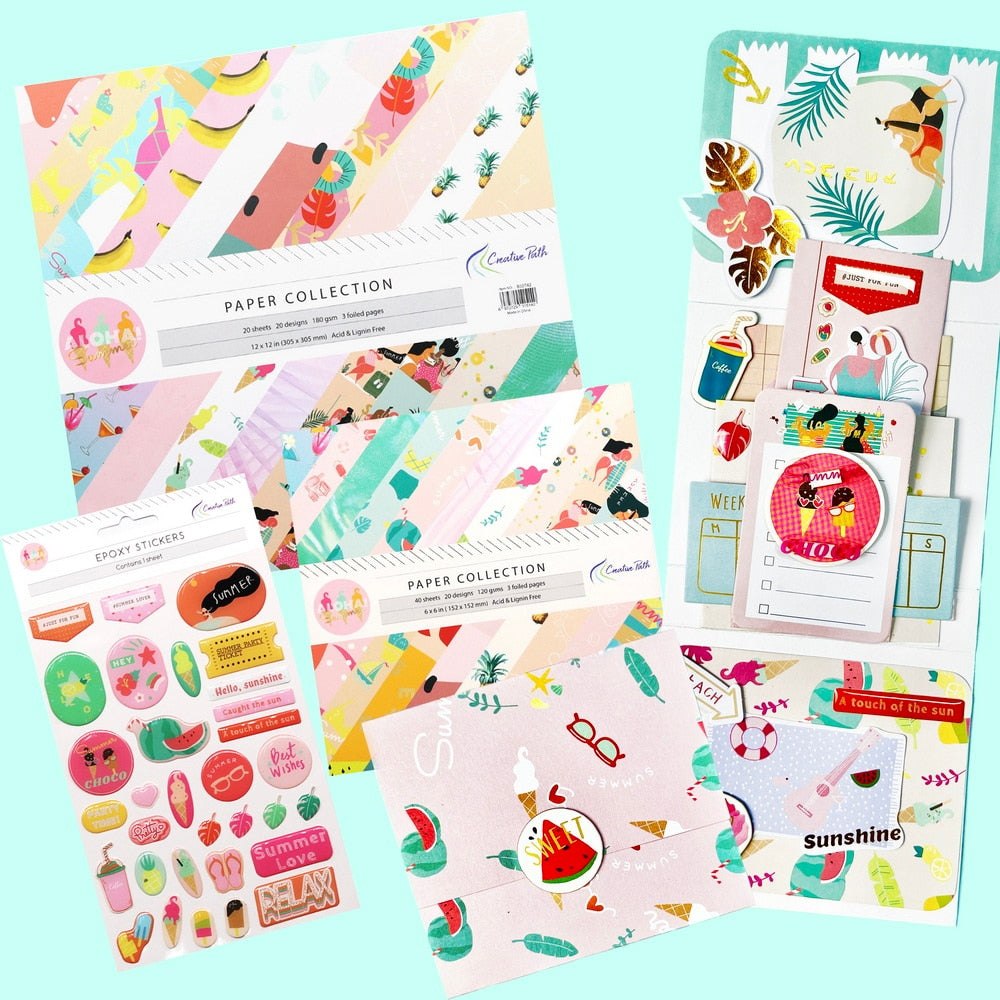 Paper Crafts Scrapbooking Value Pack - Aloha Summer