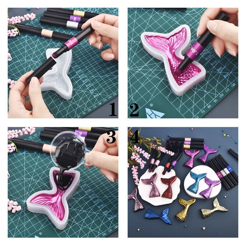 Pearlescent Resin Pigment Powder Magic Pen