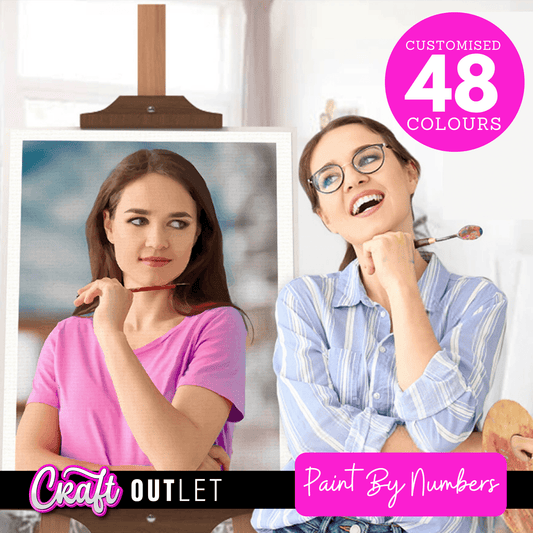 Personalised Photo DIY Paint By Numbers Kit - 48 Colours