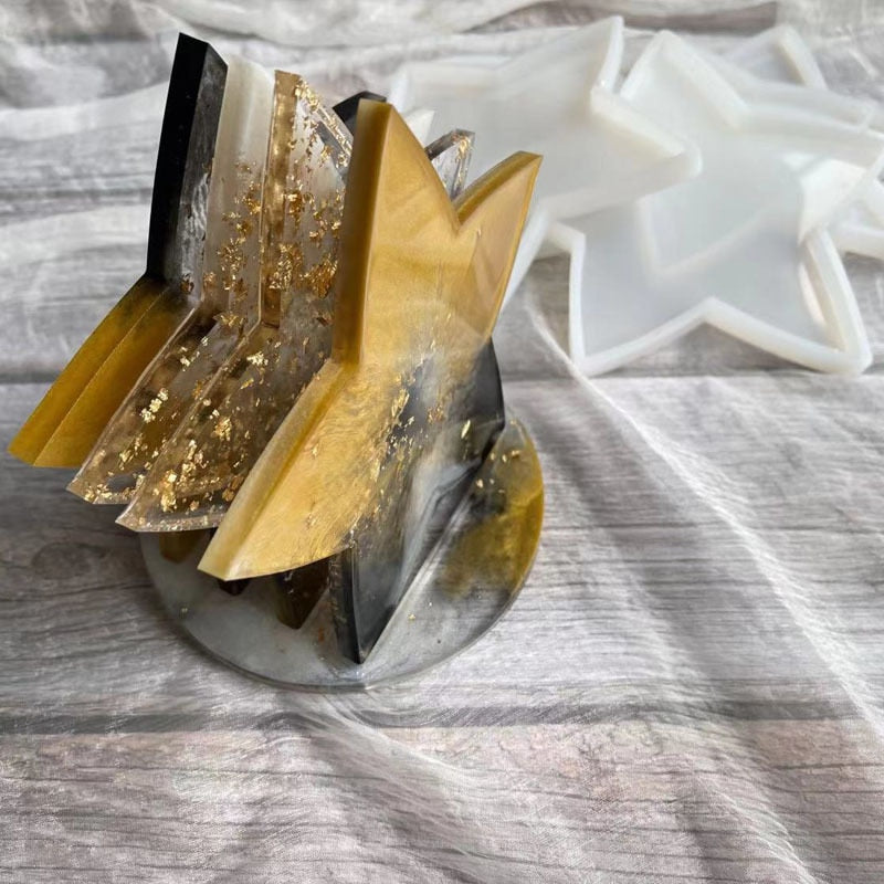 Resin Star Coaster Silcone Mould 5pcs Set