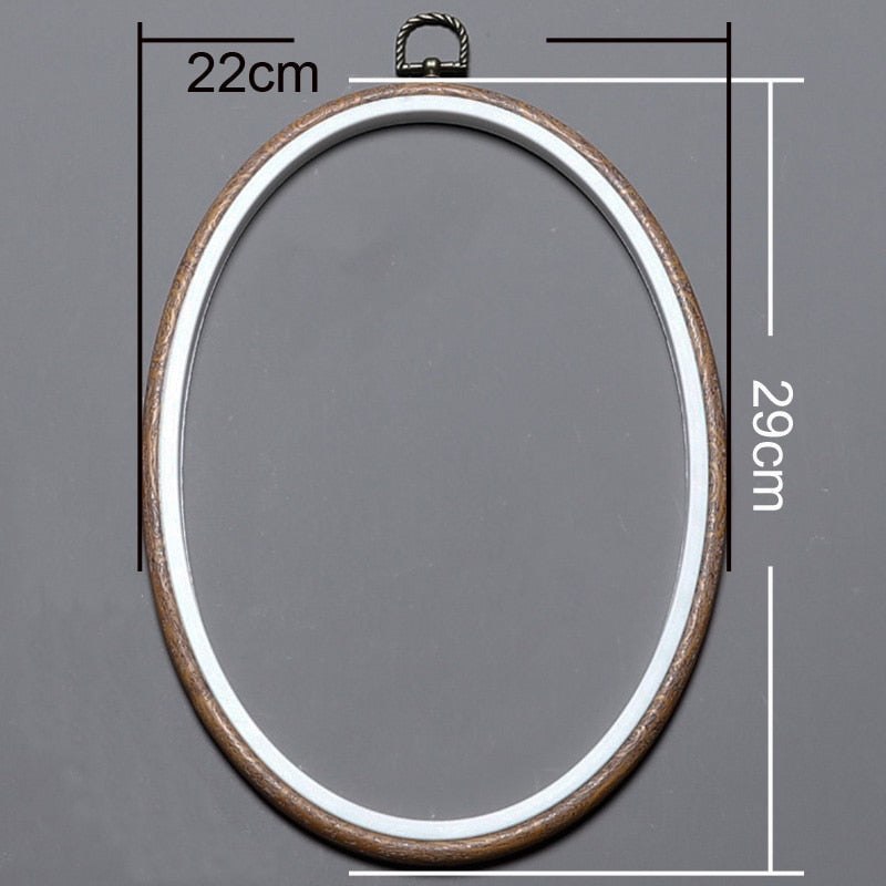 Retro Round Oval Embroidery Hoops Embroidery
