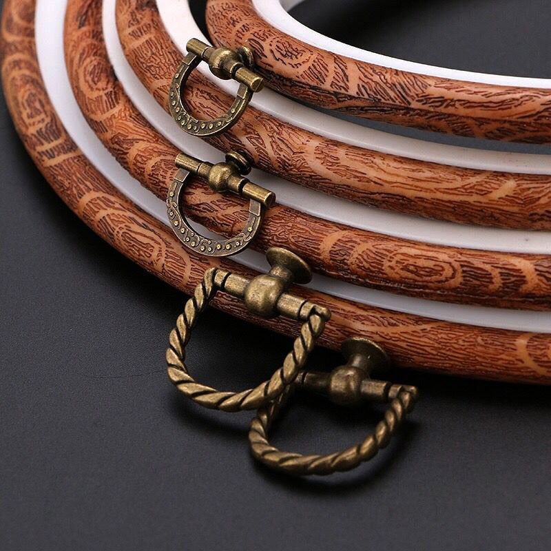 Retro Round Oval Embroidery Hoops Embroidery