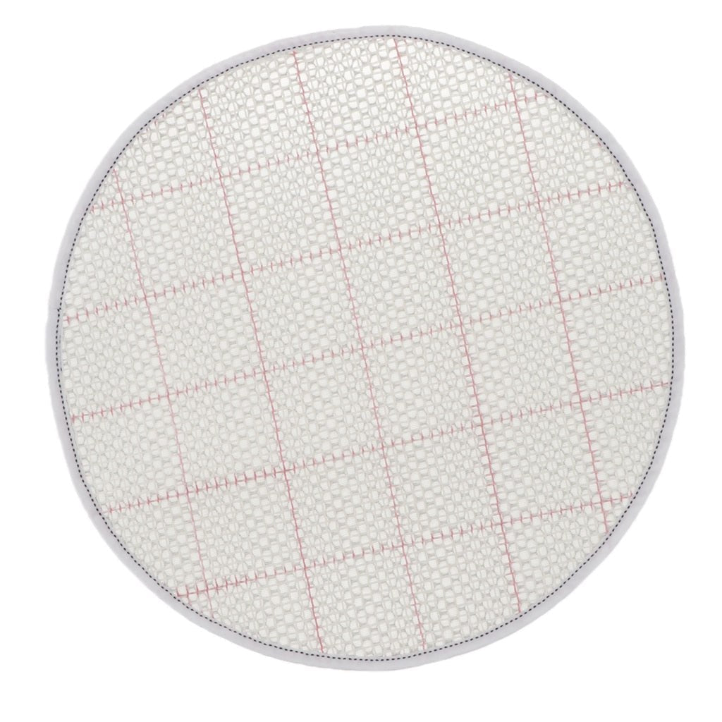 Round Blank Latch Hook Rug Canvas Mesh 38 x 38cm Craft Outlet