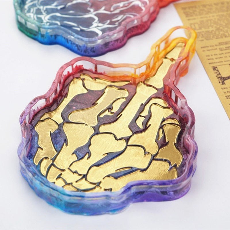 Skeleton Hand Tray Resin Silicone Casting Mould