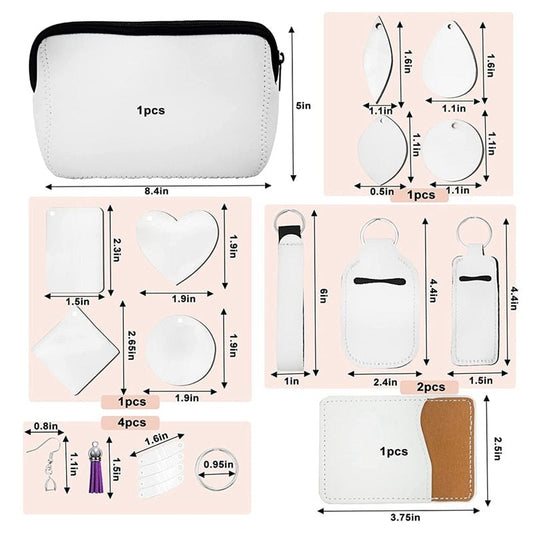 Sublimation Heat Transfer Blanks Starter Kit