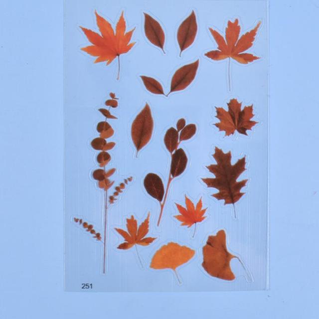 Transparent Flowers Stickers Epoxy Resin Filling