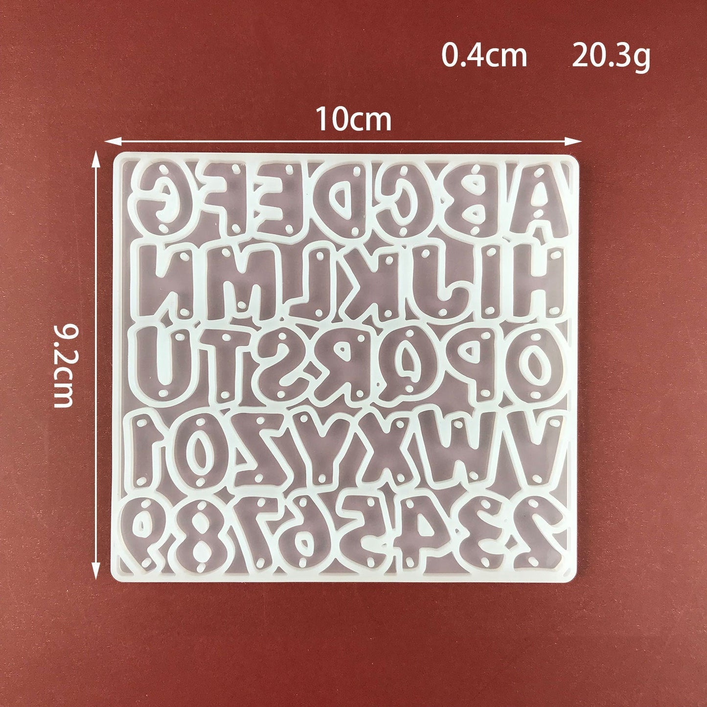 Uppercase Alphabet Letter Silicone Mould Resin