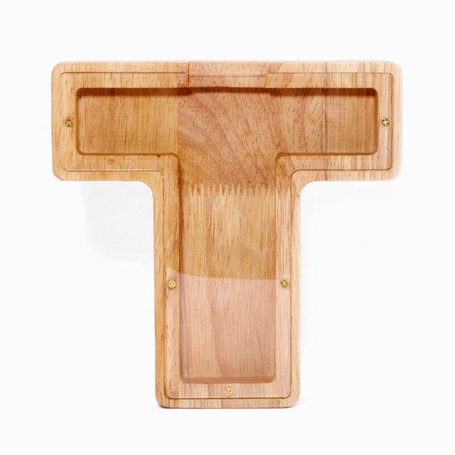 Wooden Alphabet Money Box Blanks