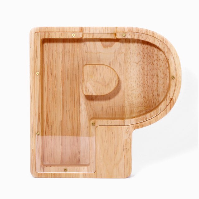 Wooden Alphabet Money Box Blanks