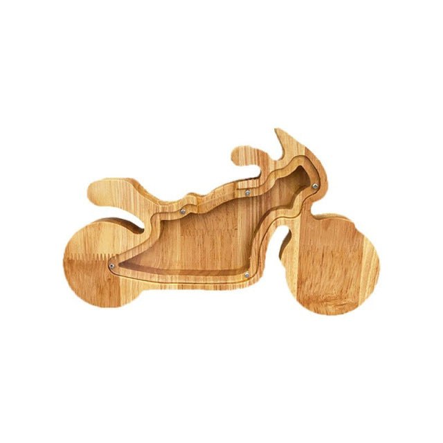 Wooden Motorbike Money Box Blanks