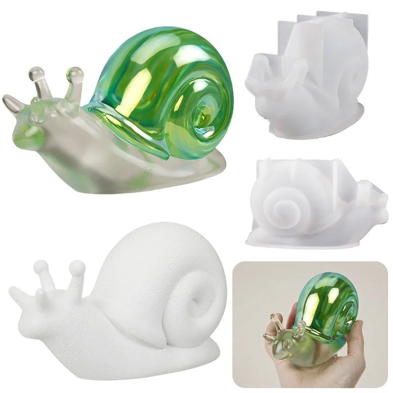 3D Snail Resin Silicone Moulds