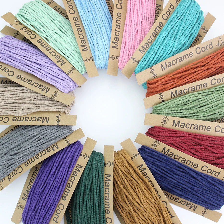 3mm Macrame Cord - 25m Roll 4-strand twisted woven cotton rope