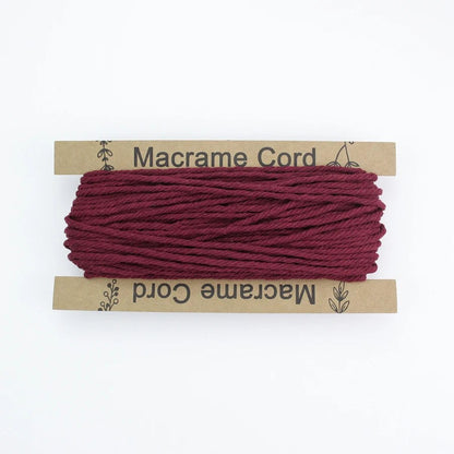 3mm Macrame Cord - 25m Roll 4-strand twisted woven cotton rope