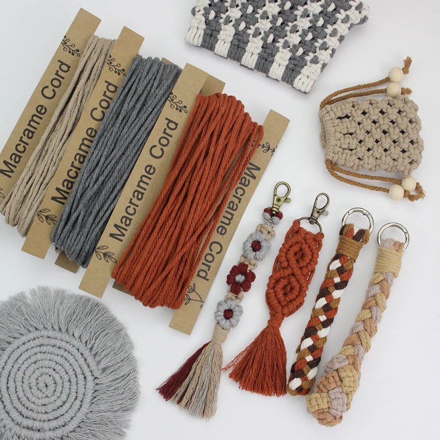 3mm Macrame Cord - 25m Roll 4-strand twisted woven cotton rope