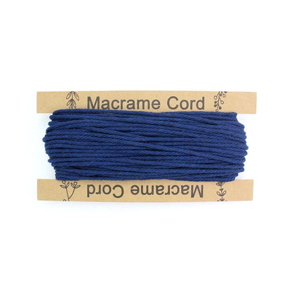 3mm Macrame Cord - 25m Roll 4-strand twisted woven cotton rope