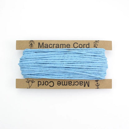 3mm Macrame Cord - 25m Roll 4-strand twisted woven cotton rope
