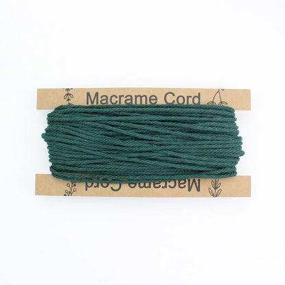 3mm Macrame Cord - 25m Roll 4-strand twisted woven cotton rope