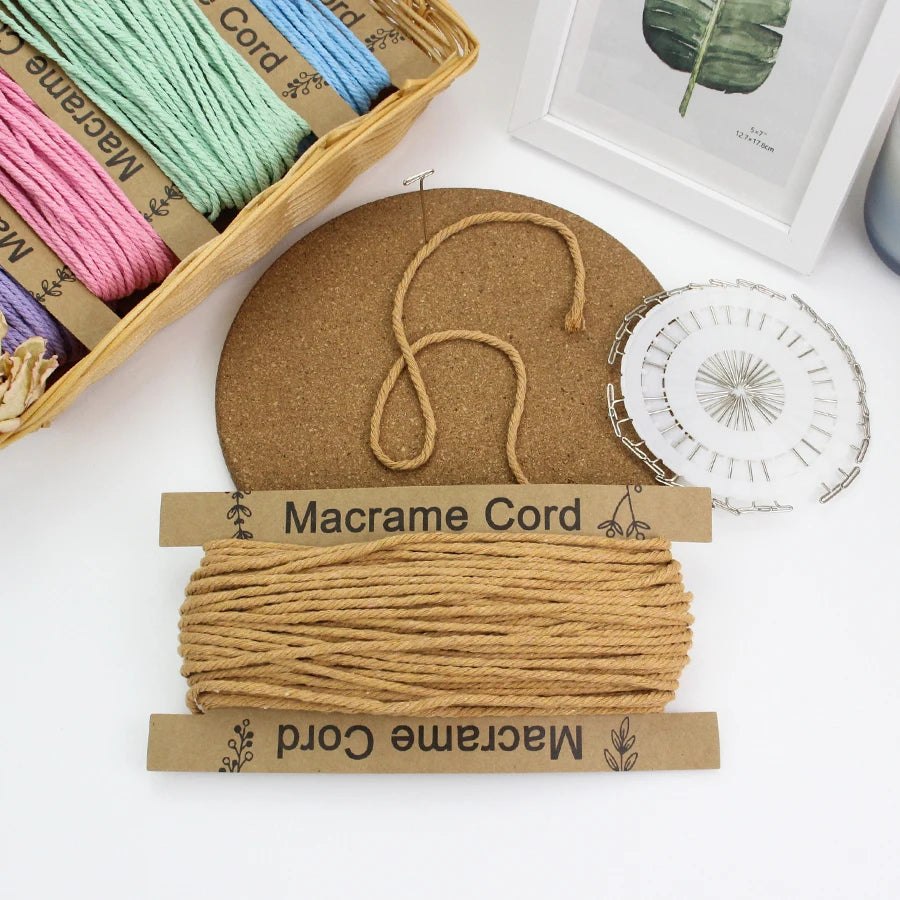 3mm Macrame Cord - 25m Roll 4-strand twisted woven cotton rope