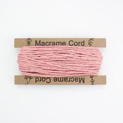 3mm Macrame Cord - 25m Roll 4-strand twisted woven cotton rope