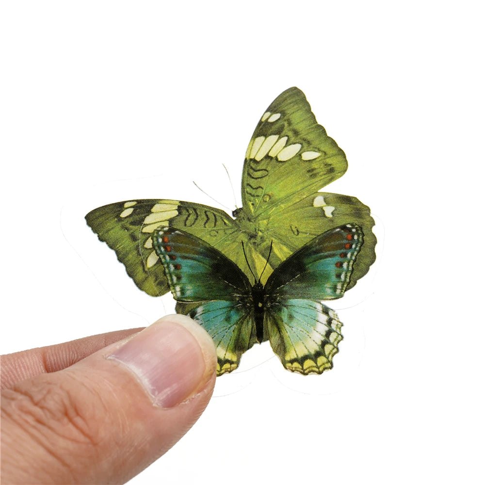 40pcs PVC Translucent Resin Mix Ins - Butterflies and Plants