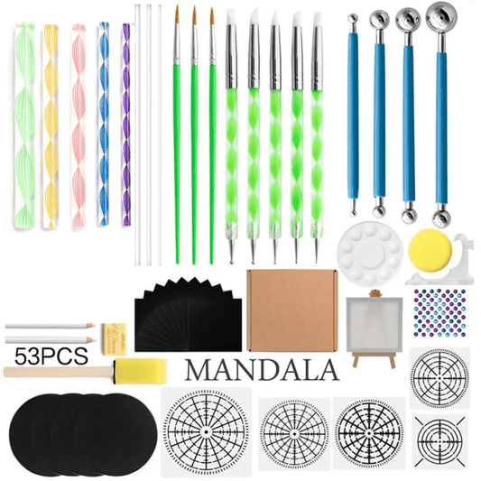 53pcs Mandala Paint Dotting Tools Set