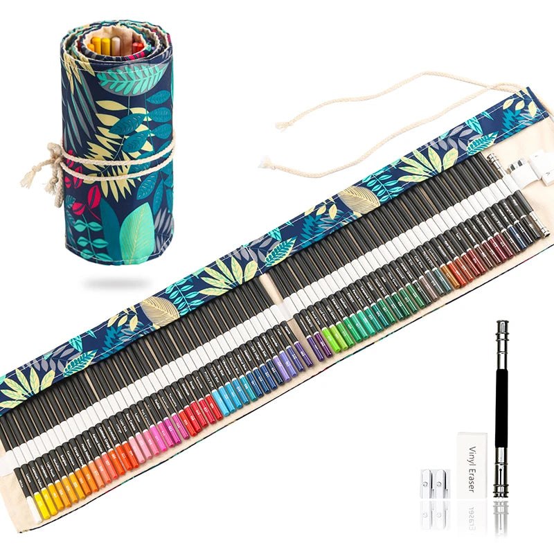 72Pcs Coloured Pencil Premium Artist Set with BONUS Colouring Book