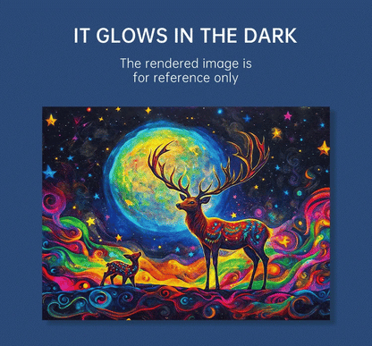 A4 Glow in the Dark DIY Scratch Painting Kit Starry Sky Animals