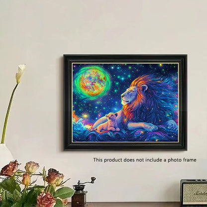 A4 Glow in the Dark DIY Scratch Painting Kit Starry Sky Animals