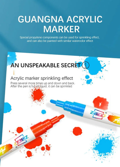 Acrylic Paint Marker Pens - Bullet Tip 12-120 Colours