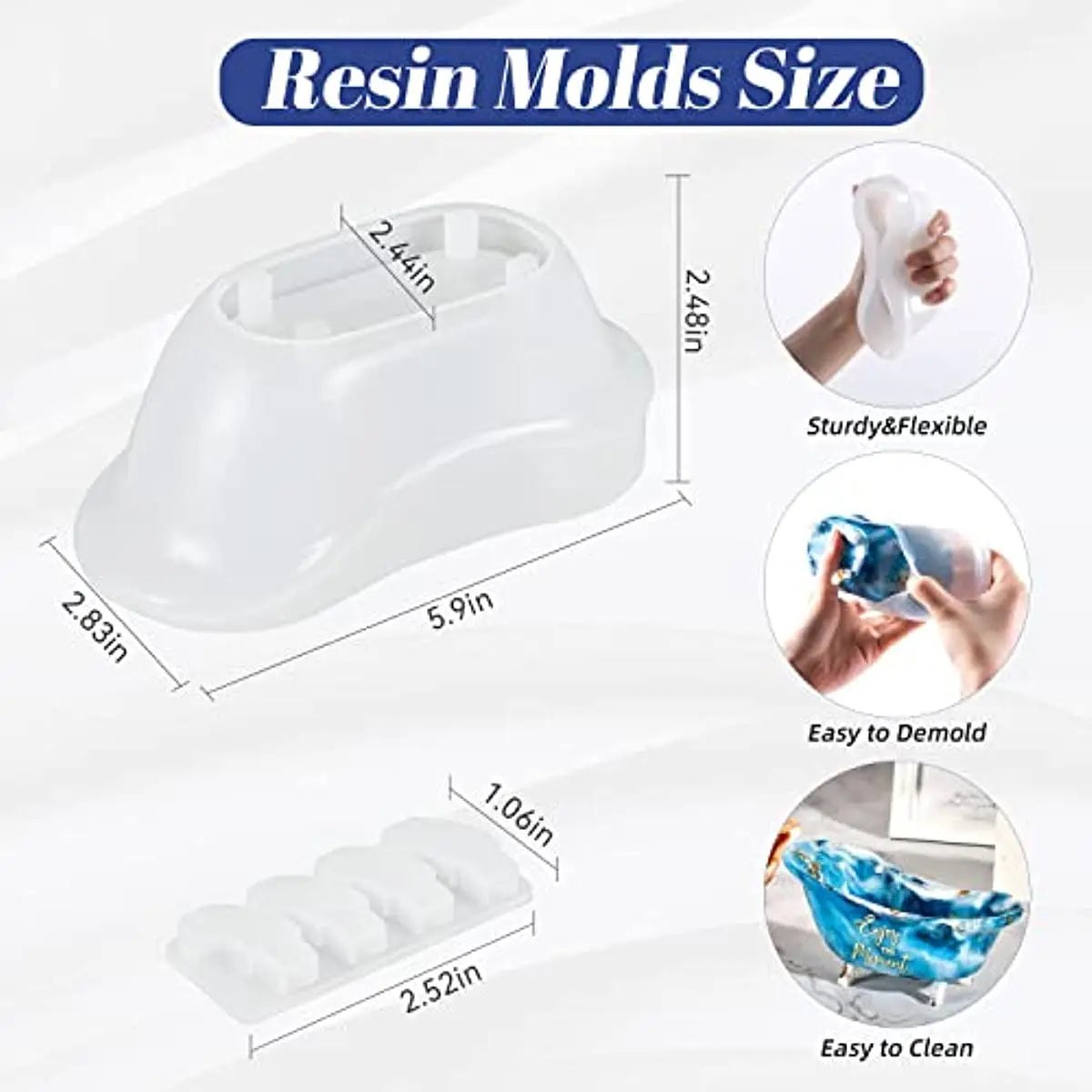 Bathtub Soap Holder Epoxy Resin Silicone Mould