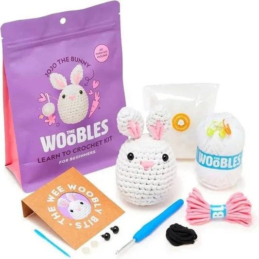 Beginner Stuffed Animal Crochet Kit - Jojo the Bunny
