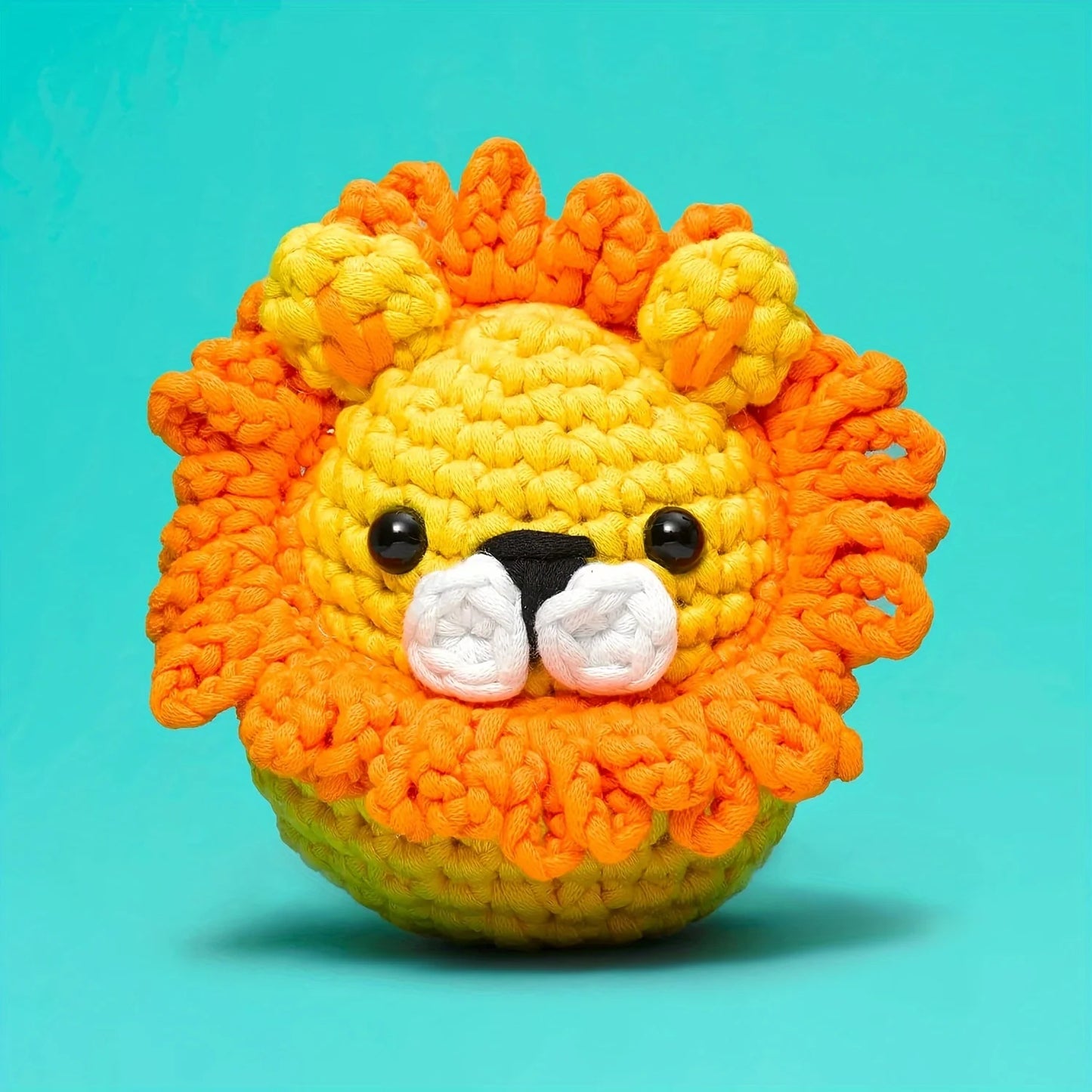 Beginner Stuffed Animal Crochet Kit - Sebastian the Lion