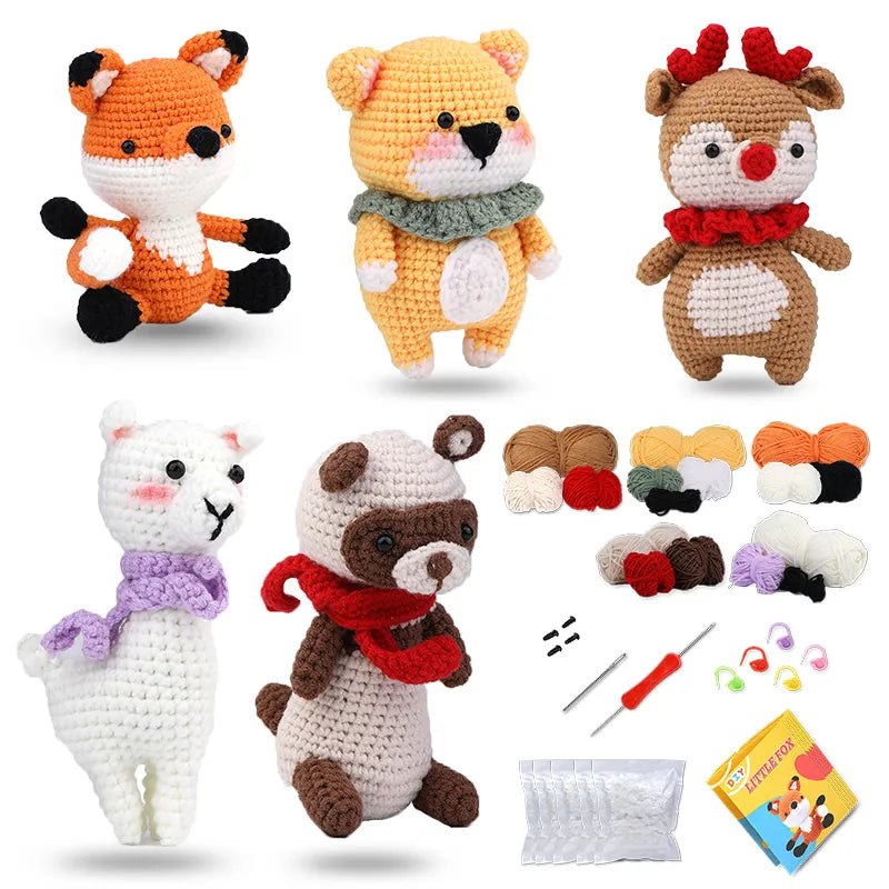 Beginners Crochet Knitting Kit - Little Fox