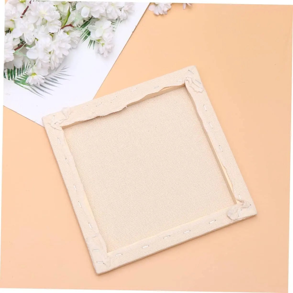 Blank Punch Needle Monk Cloth Stretched Frame