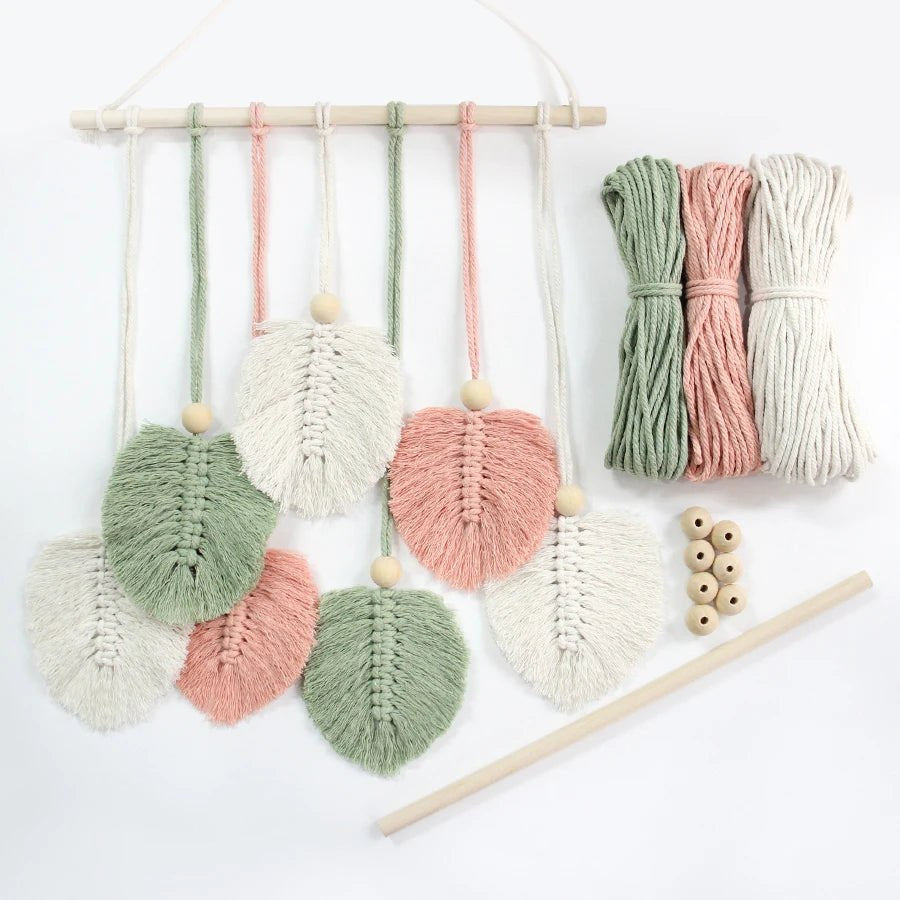 Boho Leaf Hanging Macrame Kit