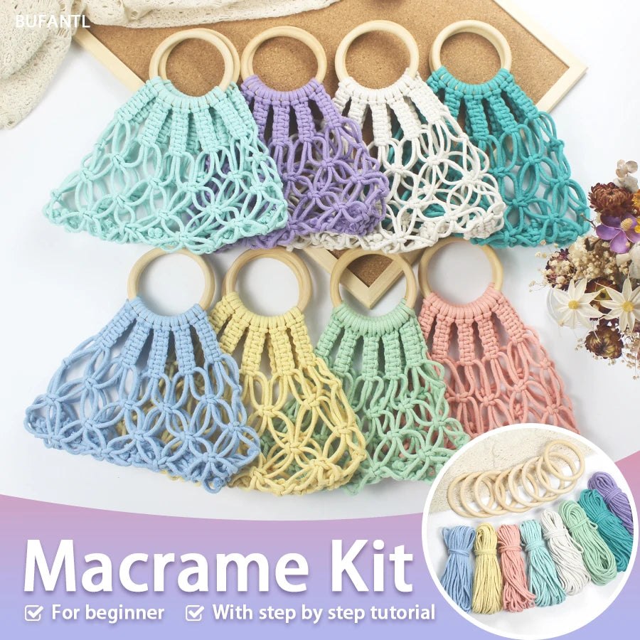 Boho Shopping Bag Macrame Kit