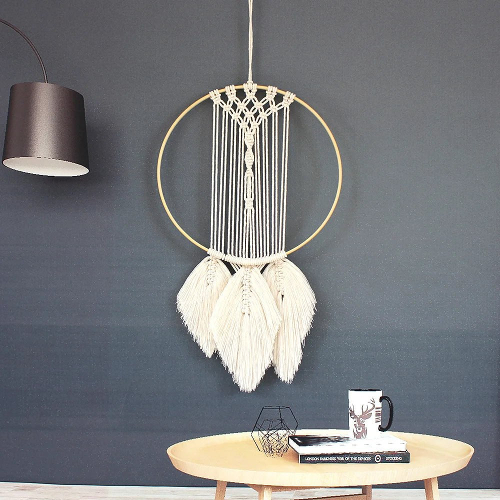 Boho Style Leaf Macrame Tapestry DIY Kit