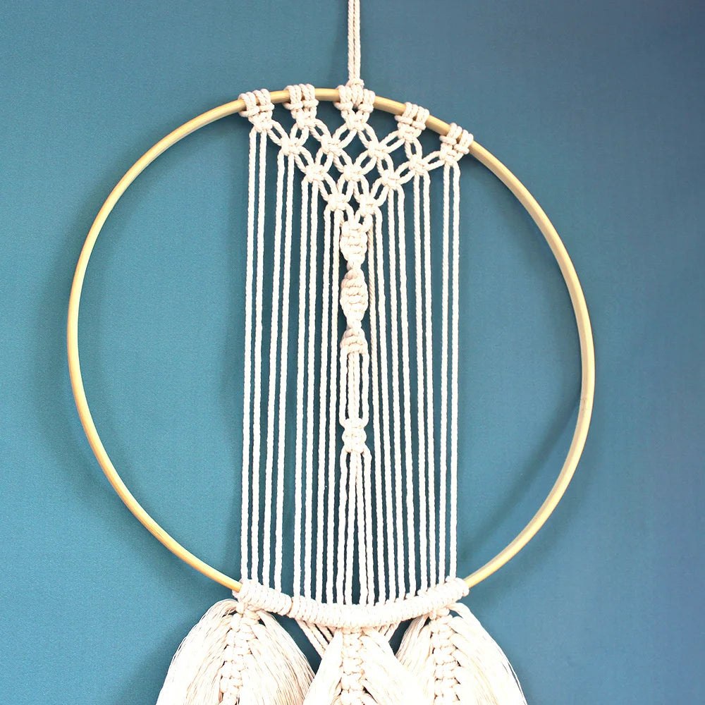 Boho Style Leaf Macrame Tapestry DIY Kit