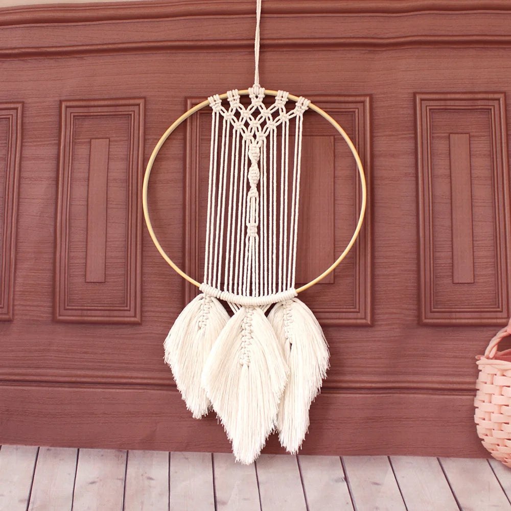 Boho Style Leaf Macrame Tapestry DIY Kit